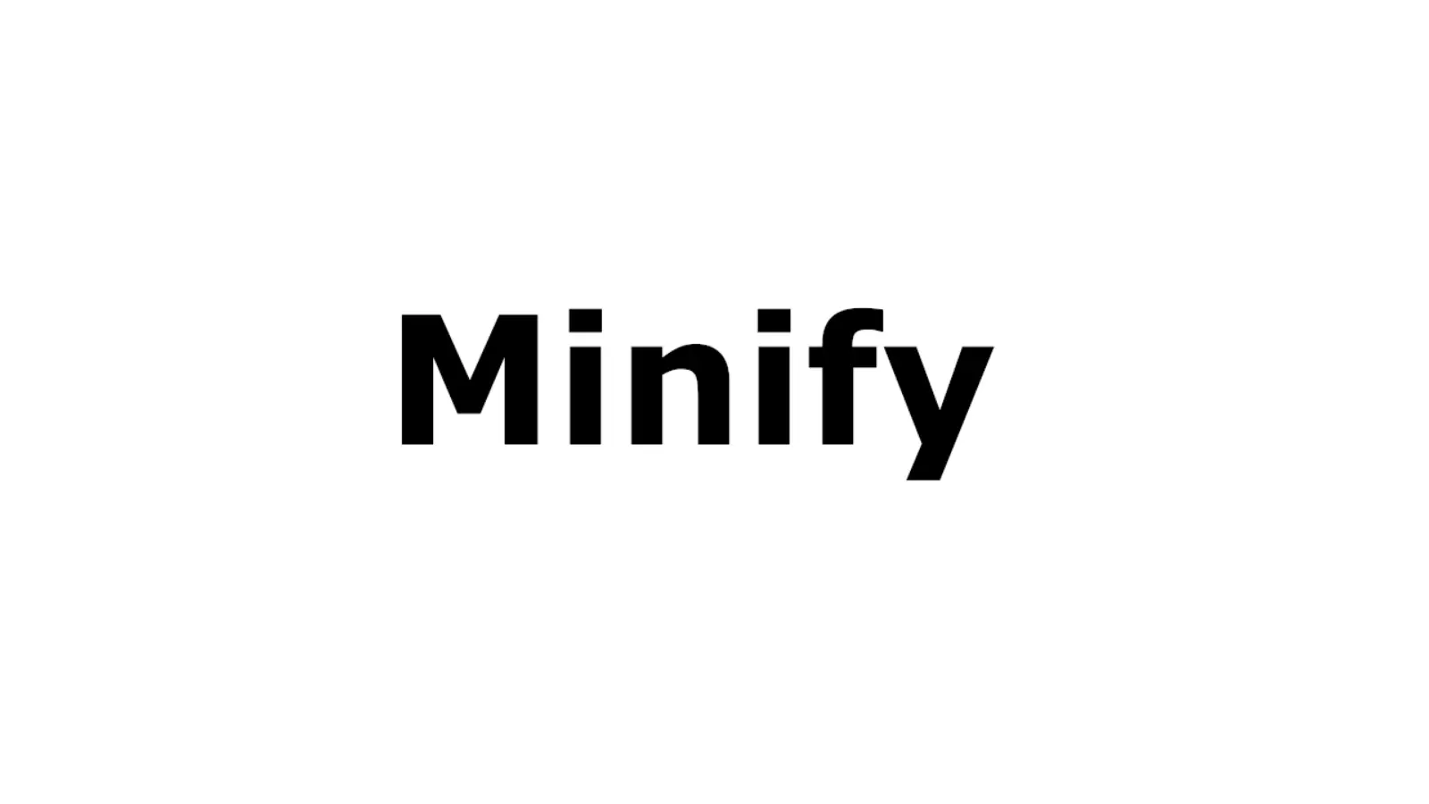 ミニファイ（Minify）の実施